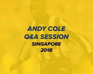 Andy Cole meet and greet at The Penny Black Singapore
