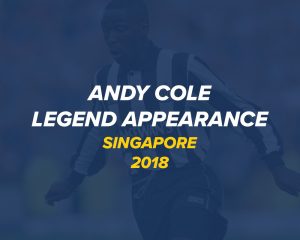 Andy Cole visits Singapore with Masters Football Asia