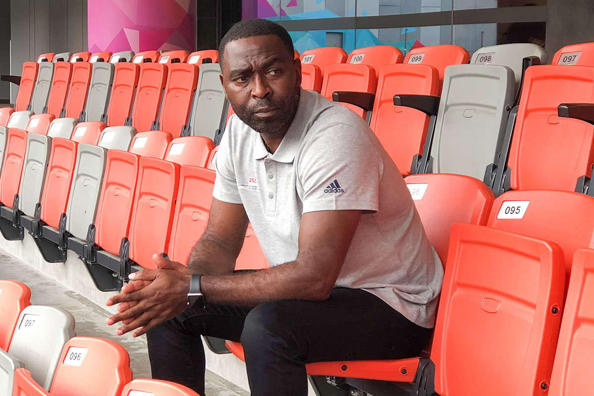 Andy Cole visits Singapore with Masters Football Asia