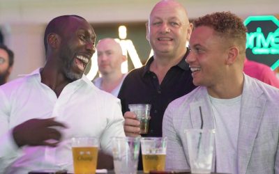 Wes Brown and Jimmy Floyd Hasselbaink meet fans with Chang and Singtel