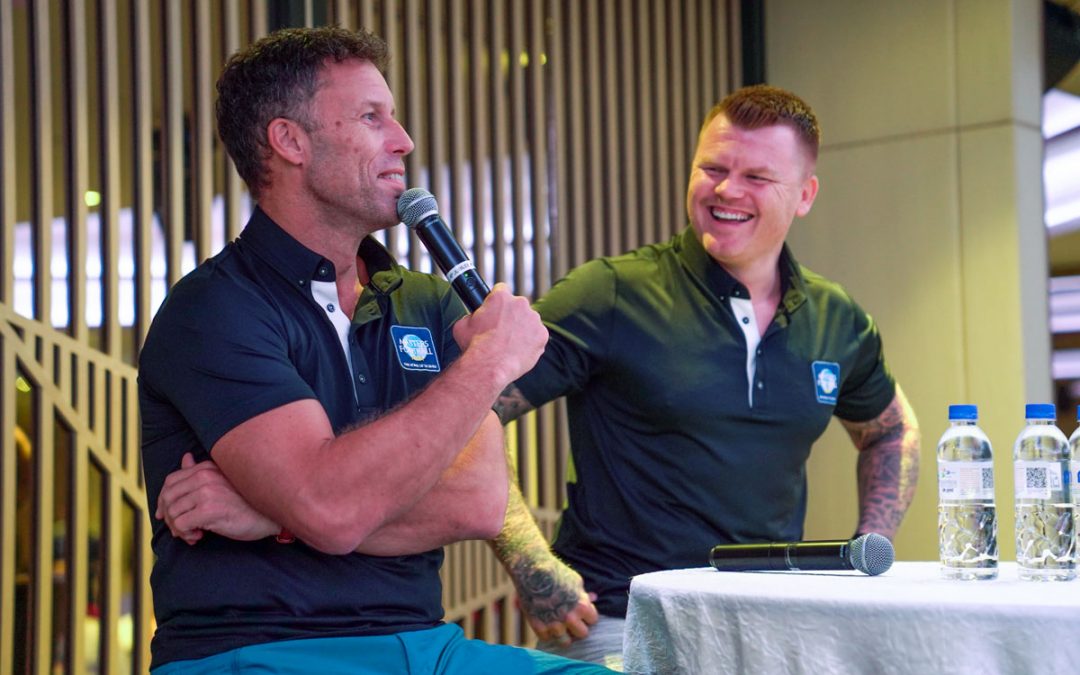 Ronny and Riise meet lucky fans at Four Points by Sheraton